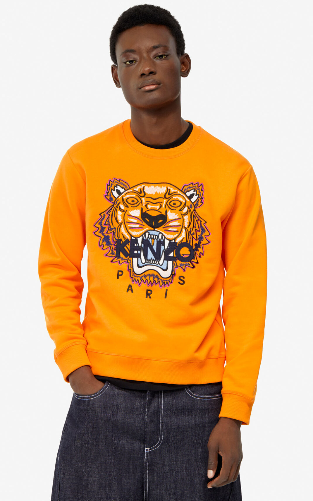 Sudadera Kenzo Tiger Hombre Naranjas IMC974586